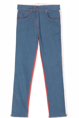 Stella McCartney Logo-tape skinny jeans