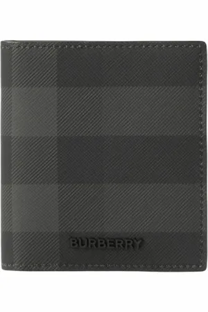Burberry Logo-lettering bi-fold wallet