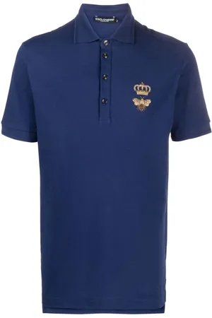 Dolce & Gabbana Embroidered emblem polo shirt