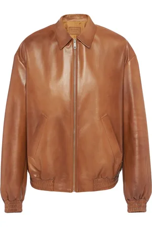 Prada Nappa-leather bomber jacket