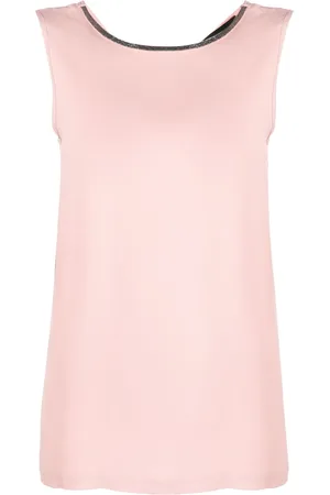 Fabiana Filippi Bead-embellished silk top