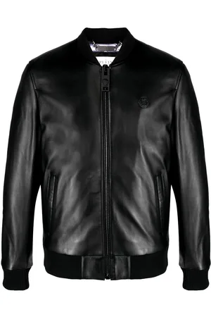 Philipp Plein Skull&Bones leather jacket
