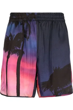 BLUE SKY INN Graphic-print elasticated-waist shorts