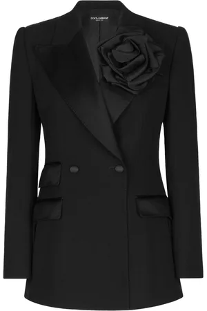 Dolce & Gabbana Floral-appliqu?? double-breasted blazer