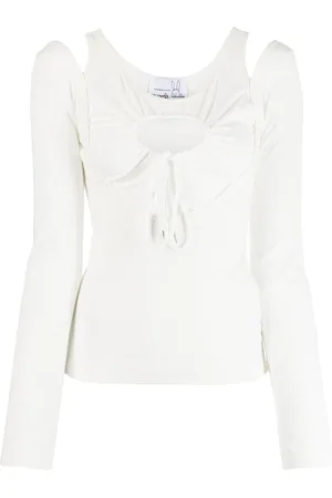 Natasha Zinko Heart cut-out long-sleeve T-shirt