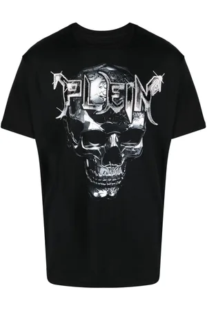 Philipp Plein Logo-patch round-neck T-shirt