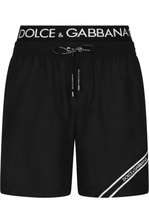 Dolce & Gabbana Logo-waistband swim shorts