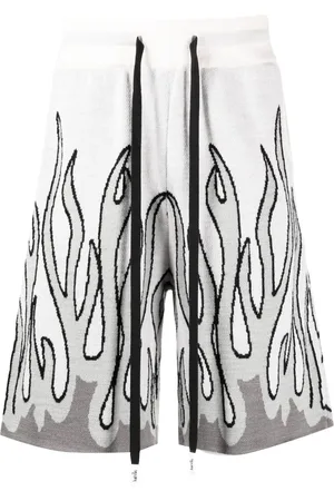 HACULLA Un In Flames intarsia-knit shorts