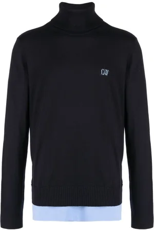 OFF-WHITE Embroidered-logo long-sleeve sweatshirt