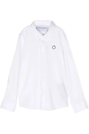 Trussardi Logo-embroidered button-down shirt