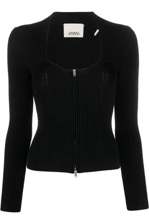 Isabel Marant Zelie ribbed zip-up cardigan