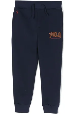 Ralph Lauren Logo-embroidered cotton blend track pants
