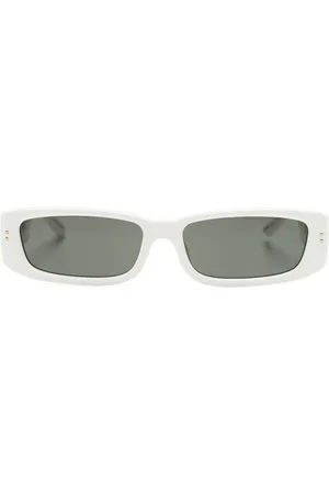 Linda Farrow Rectangle-frame tinted sunglasses