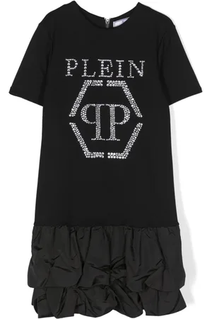 Philipp Plein Rhinestone-embellished short-sleeve dress