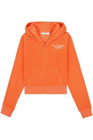 Sporty & Rich SR Tennis terry-cloth hoodie
