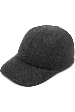 Prada Triangle-logo felt baseball cap