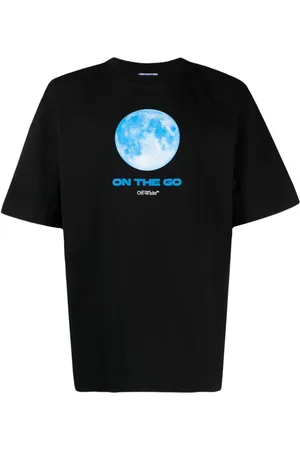 OFF-WHITE Moon-print cotton T-shirt