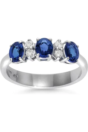 Leo Pizzo 18kt white gold diamond sapphire Eternity band ring