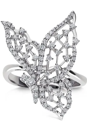 Leo Pizzo 18kt white gold Light Wings ring