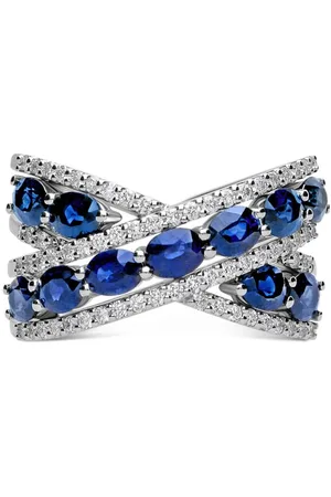 Leo Pizzo 18kt white gold sapphire and diamond ring