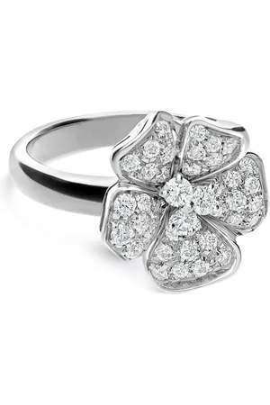Leo Pizzo 18kt white gold Flora diamond ring