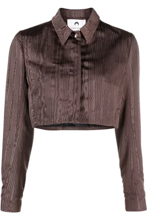 Marine Serre Regenerated moire tailored jacket
