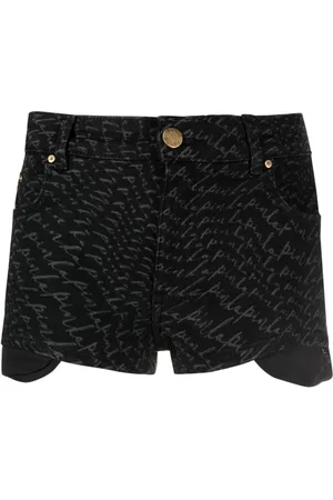 Pinko Logo-print denim shorts