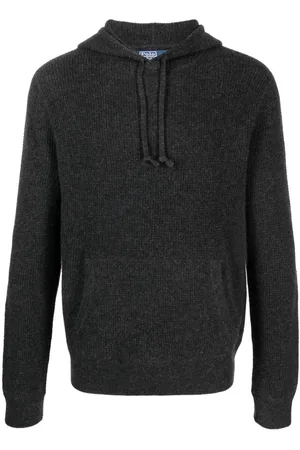 Ralph Lauren Ribbed-knit cashmere hoodie