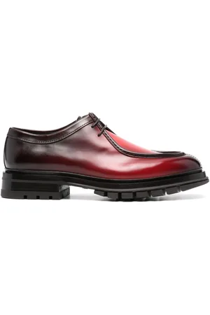 santoni Lace-up leather Boat shoes