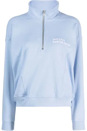 Sporty & Rich Slogan-print cotton sweatshirt