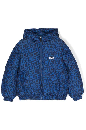 GCDS Monogram-print puffer jacket
