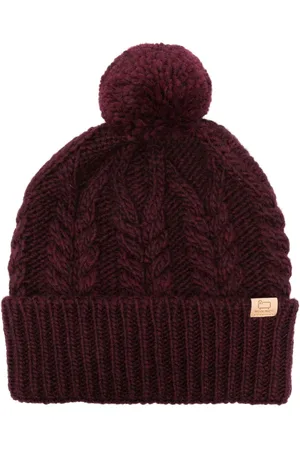 Woolrich Logo-tag pompom-detail beanie