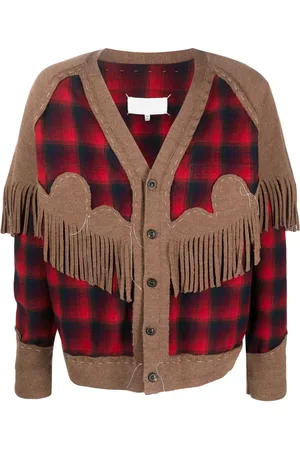Maison Margiela X Pendleton fringe-trim wool cardigan