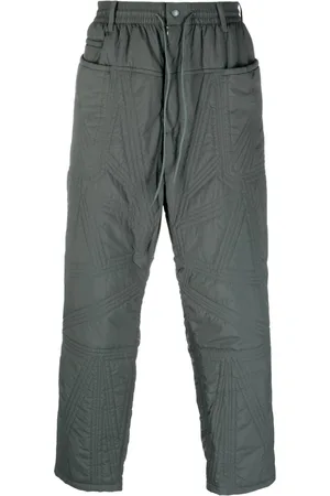 Y-3 Quilted drawstring-waist trousers
