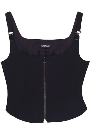 Tom Ford Zip-up corset tank top