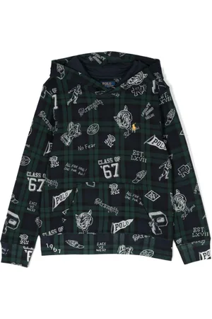 Ralph Lauren Graphic-print long-sleeve hoodie