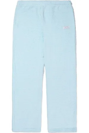 Calvin Klein Logo-patch textured trousers