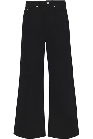 Proenza Schouler Logo-patch cropped jeans