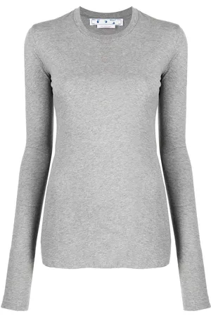 OFF-WHITE Diag-print long-sleeve T-shirt