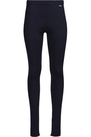 Salvatore Ferragamo Logo-plaque knitted leggings