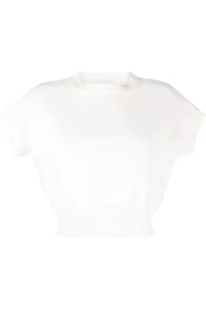 Teddy Cashmere Genova sleeveless cropped cashmere jumper