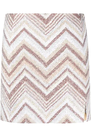 Missoni Sequin-embellished zigzag-woven miniskirt