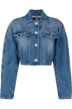 VERSACE Cropped denim jacket
