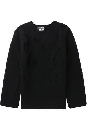 Comme des Garçons Distressed-effect wool jumper