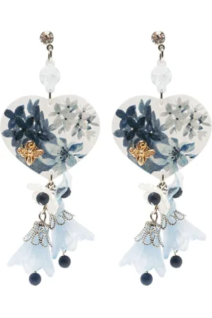 AMIR SLAMA Heart-shaped tassel earring