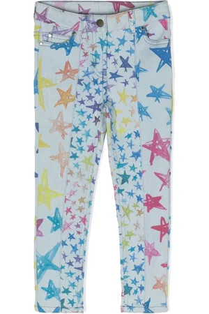 Stella McCartney Graphic-print straight-leg jeans