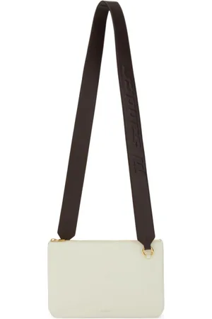 Jil Sander Link LG logo-strap leather crossbody bag