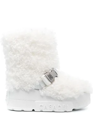 Casadei Buckled faux-fur boots