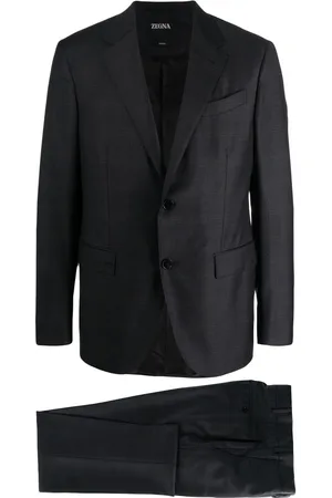 Ermenegildo Zegna Plaid-check single-breasted suit