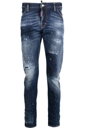 Dsquared2 Faded low-rise tapered jeans
